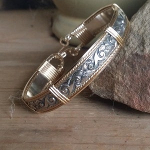 Ponderosa: Sterling Silver, 14kt Gold Fill, gold bracelet, silver bracelet
