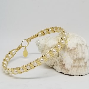 セレニティ - 14kt ゴールドフィルドと淡水パール