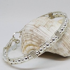 Silver Jubilee bracelet, Argentium Silver, Sterling Silver, Silver bracelet