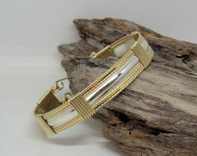 Morning Sunrise: Gold and Silver Bracelet