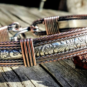 The Colorado: Silver, Copper, hand crafted wire wrapped, Sterling silver, antiqued jewelry