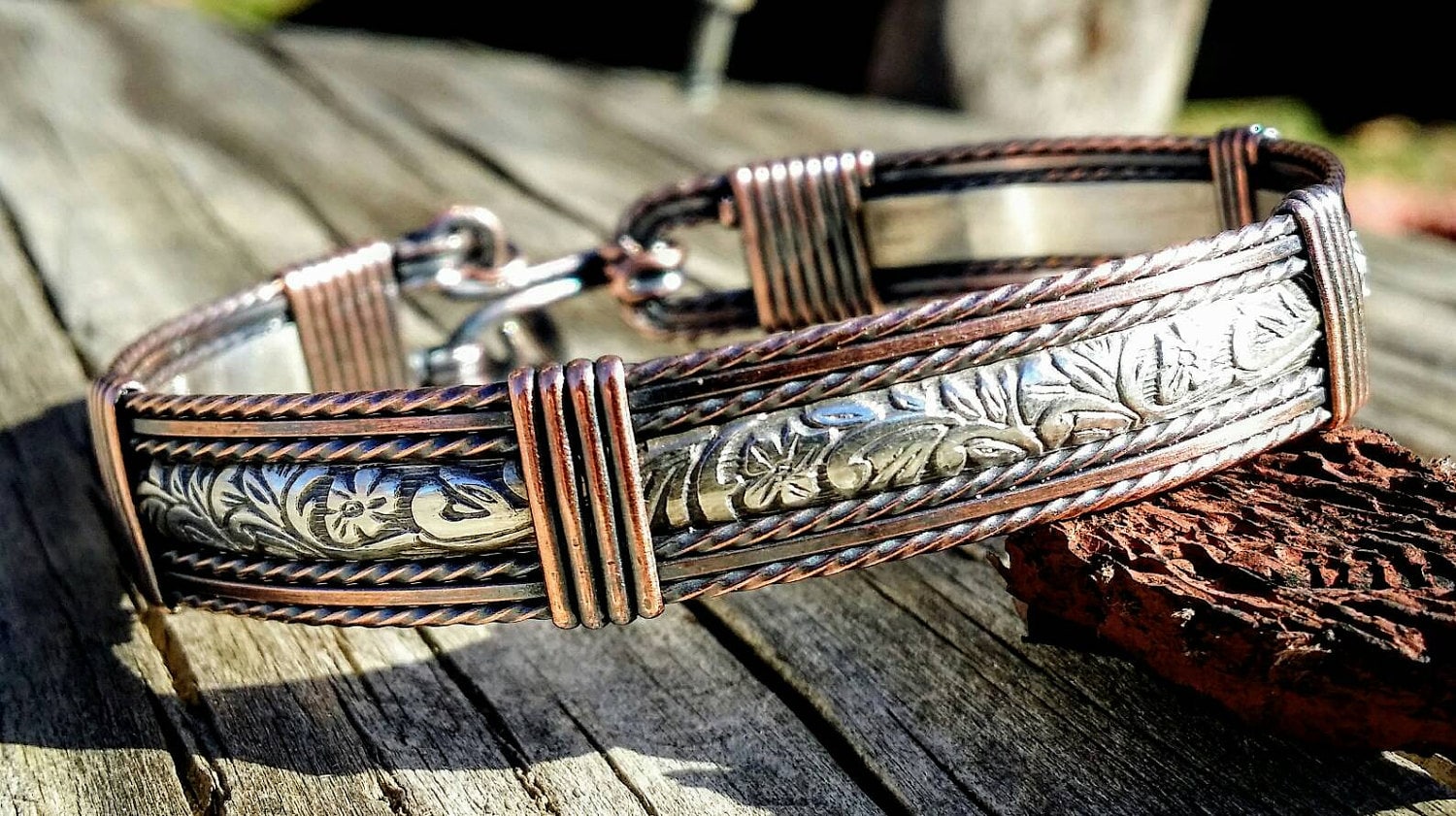 Chunky Link Bracelet Bull Head Cowboy Bracelet Oxidized Silver Tassel  Bracelet Thick Linked Bracelet Gift for Wife - Etsy
