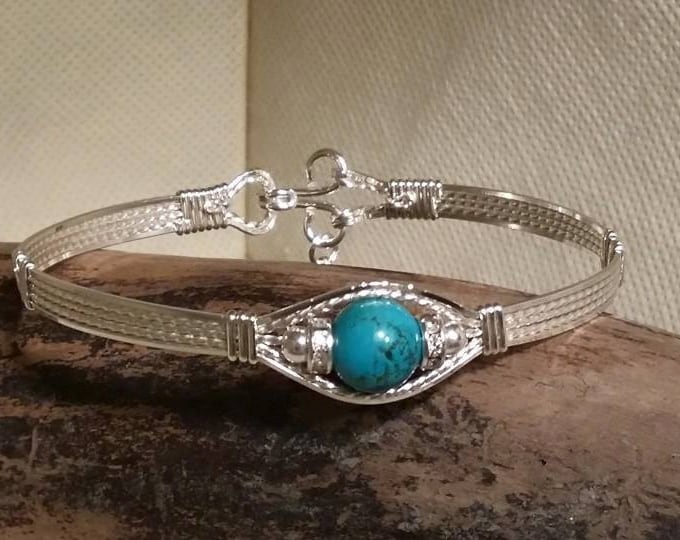 Old Blue: Turquoise and Silver Bracelet