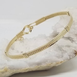 Gold Standard: 14kt GF Bangle, Stacking Bracelet, gold bracelet, minimalist jewelry