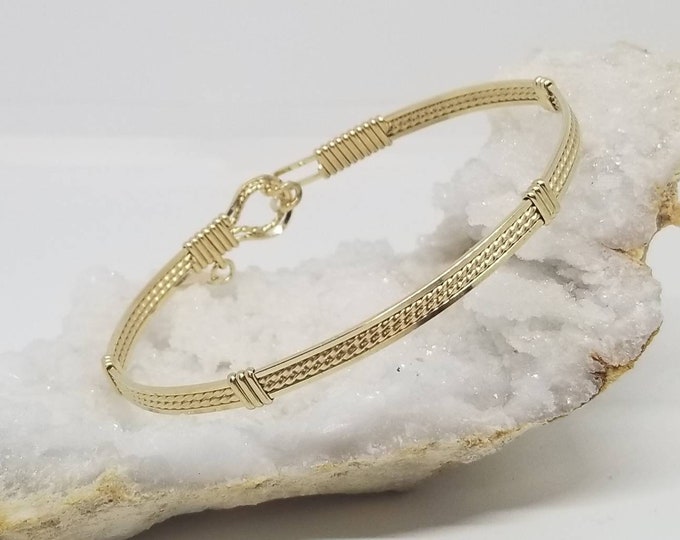 Gold Standard: 14kt GF Bangle, Stacking Bracelet, gold bracelet, minimalist jewelry