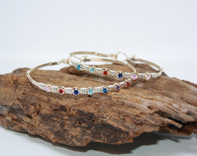 Mothers Joy Birthstone Bracelet, Mothers Bracelet, Grandmothers Bracelet,