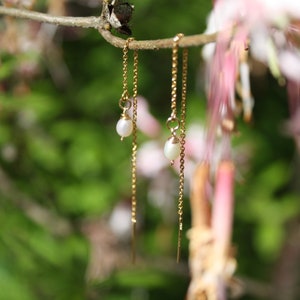Pearl Threader Earrings