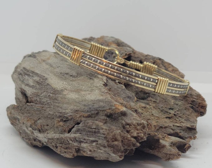 Midnight oil: Silver, Gold bracelet