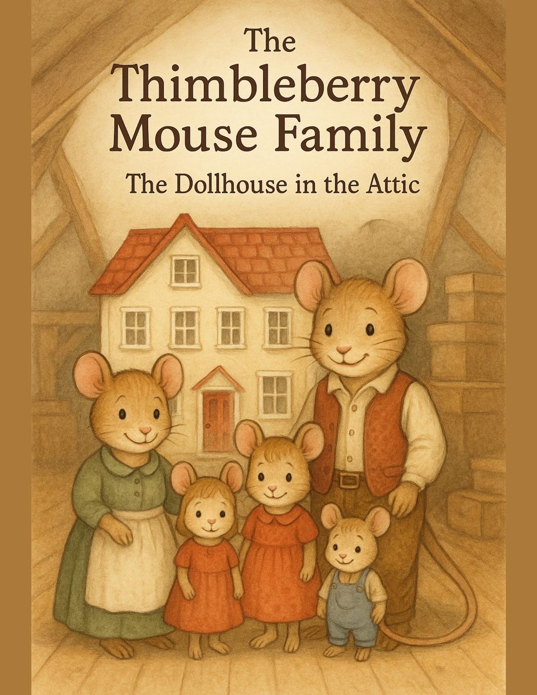 Mouse Family Christmas Storybook Cozy Winter Kids Ebook (digital