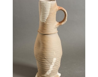 14-15th Century German Siegburg stoneware jug, pottery.