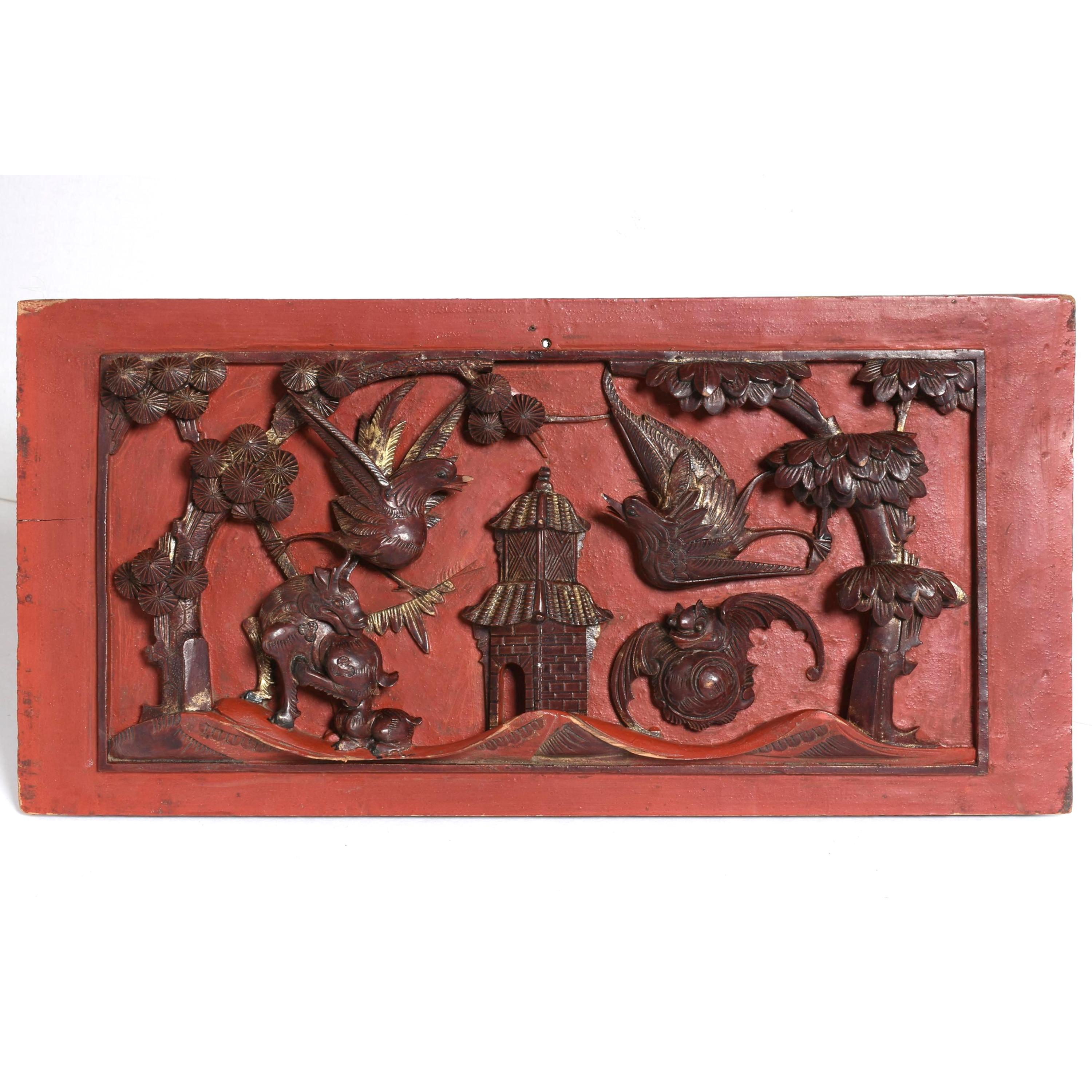 Antique chinese carved panel - Etsy 日本