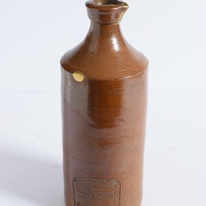 Antique 1800s English Stoneware P&J Arnold ink bottle Denby Pottery. Kintsugi