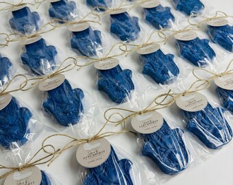 Set of 6 or 12 Baby Powder Scented Baby Shower Eid Mubarak Soaps - Ramadan Gifts Bulk Favor Decorations, Party Moon Neutral Personalized