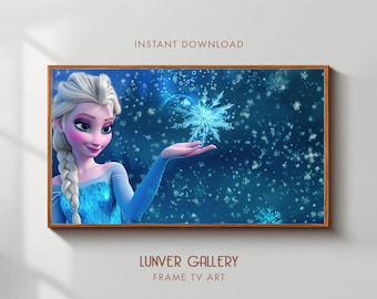 Elsa Frame TV banner | Elsa from Disney Frozen | Frozen Digital Art for Wall Art