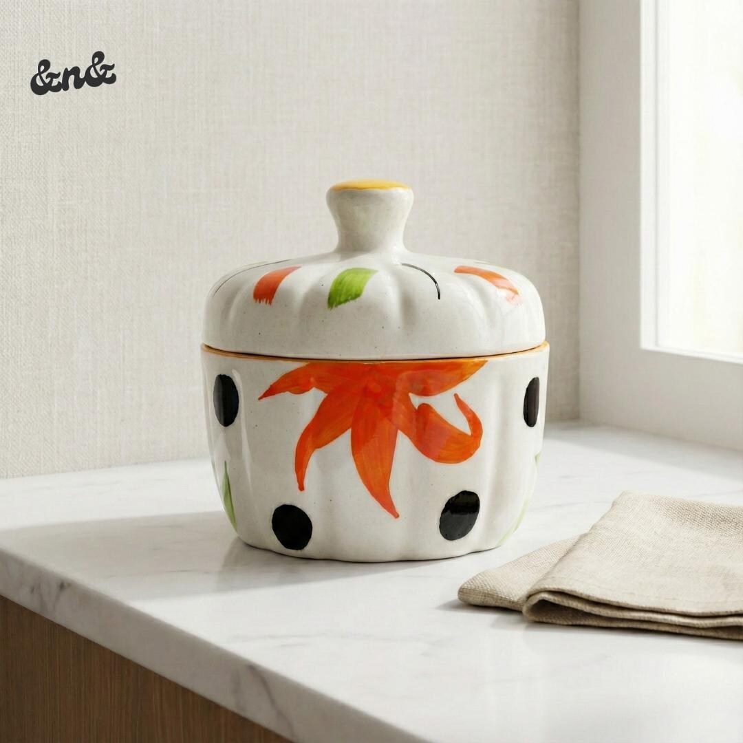 Classic Ceramic Butter Pot | Butter Keeper With Lid | Kitchen Storage ...