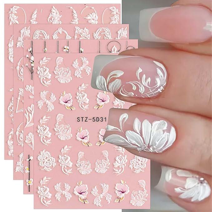 Acrylic Nail Kit With Chrome Powder, Almond Tips, Art Brushes, Charms, 3D Gel, Tools, Stand - Beginner Set