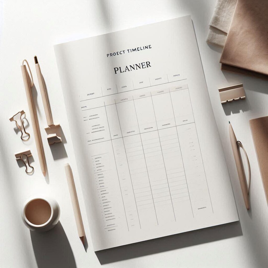 Project Timeline Planner | Milestone & Deadline Tracker | Weekly ...