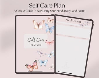 Digital Self Care Planner, Beauty Routine Tracker (PDF Download)