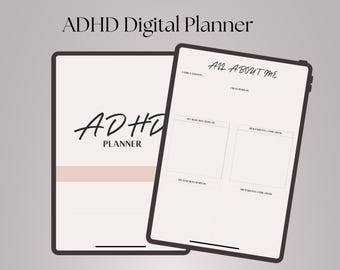 ADHD Digital Life Planner: Undated, Reusable (Digital Download)