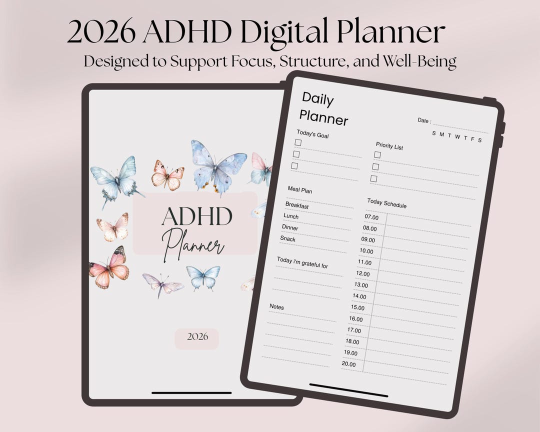 2026 ADHD Digital Planner for Ipad, Goodnotes (79 Pages) - Etsy