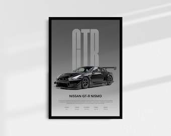 Nissan GT-R R35 Nismo Poster | JDM Supercar Art