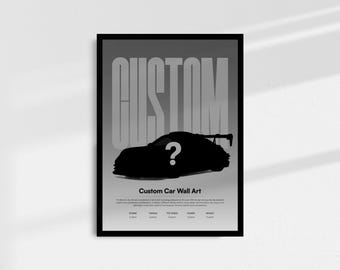 Custom Car Art Print | Personalized Automotive Poster