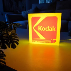 Kodak LED USB Light-Up Lamp with ON/OFF Switch – Vintage Retro Cinema Decor – Designer Night Light – Original Photo Gift image 2