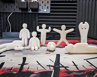 Figuras Meccha Chameleon para pintar, videojuegos de TikTok: set de decoración de escritorio para gamers con kit de pintura incluido.