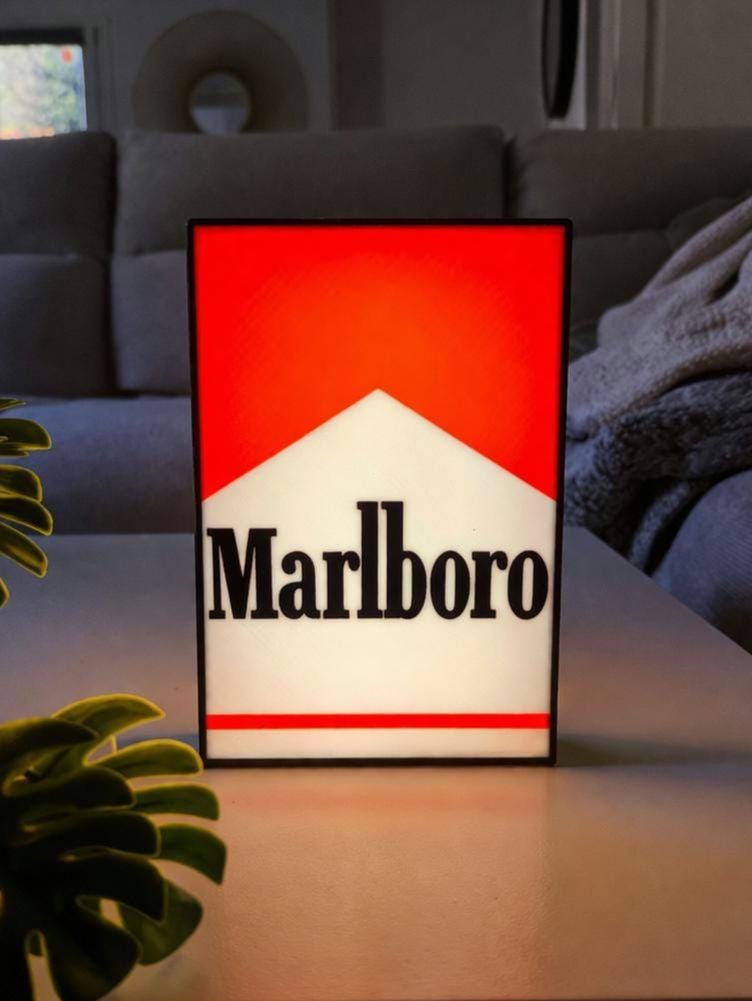 VINTAGE MARLBORO - LAMPE DE POCHE GRAND CIEL LUMIÈRE/RADIO