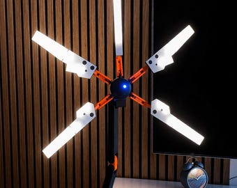 Lámpara Premium de Death Stranding | Réplica decorativa LED 3D hecha a mano | Estilo industrial soldado a mano | Artículo para gamers y coleccionistas, ambiente único