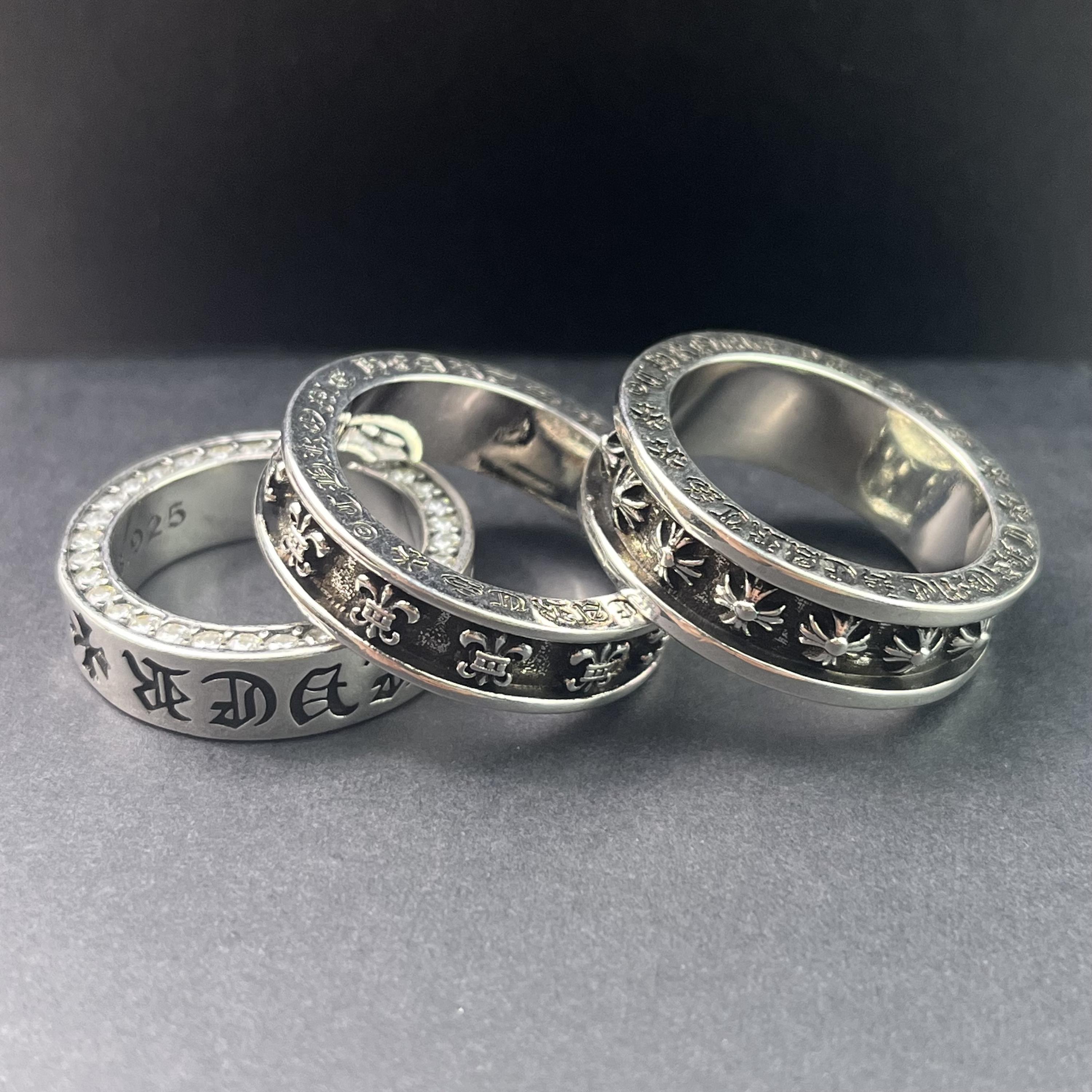 Chrome Hearts Rings Set - Etsy