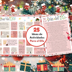 25 Aktywacji Del Elfo Imprimibles, Elfo Navidad, Calendario De Actividades del Elfo, Imprimibles de Navidad, Elfo imprimibles de Navidad.