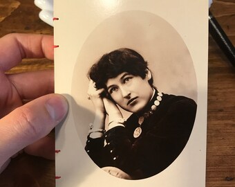 Antique photo repurposed blank Notebook / journal 144 pages