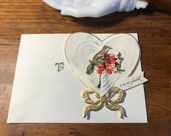 Cobweb Valentine Double Hearts writing letter