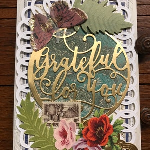 Hermosas tarjetas de felicitación caligráficas hechas a mano 5x7"