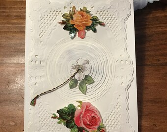 Victorian inspired Cobweb Valentine Letter