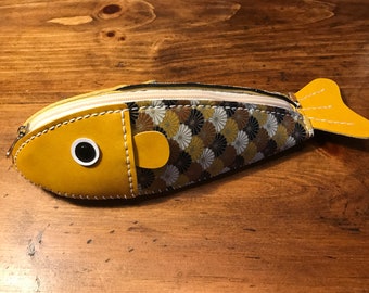 Handmade Fish Shaped Pencil Pen Case