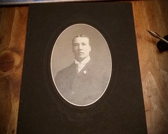 Antique photo repurposed blank Notebook / journal 144 pages