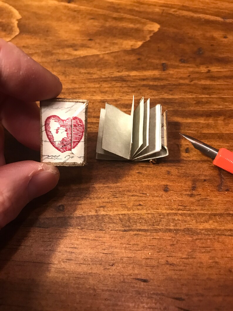 Adorable Ingenious Origami Miniature Books or Writing Letters Small mini book