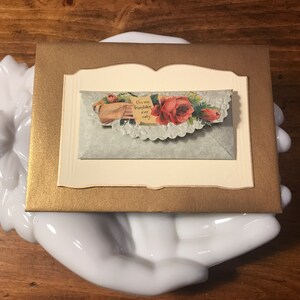 ¡Mini cartas plegadas de estilo victoriano con mini sobres!