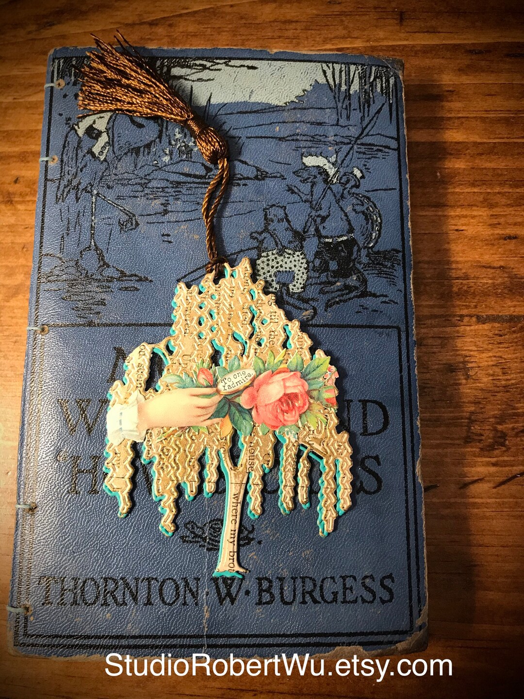 Beautiful Die Cut Willow Tree Bookmark Etsy