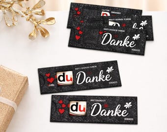 Chocolate Gift Wrapper Felt Case Thank You Gift Felt Packaging Colleagues Teachers Friends Family Gift Idea Gift Wrapping