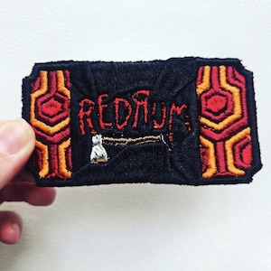Redrum embroidered patch | the shining carpet pattern design | axe gothic gift horror lover iron on