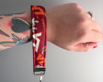 Virginia Tech Keychain Wristlet