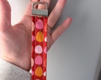 Pumpkin Keychain Wristlet
