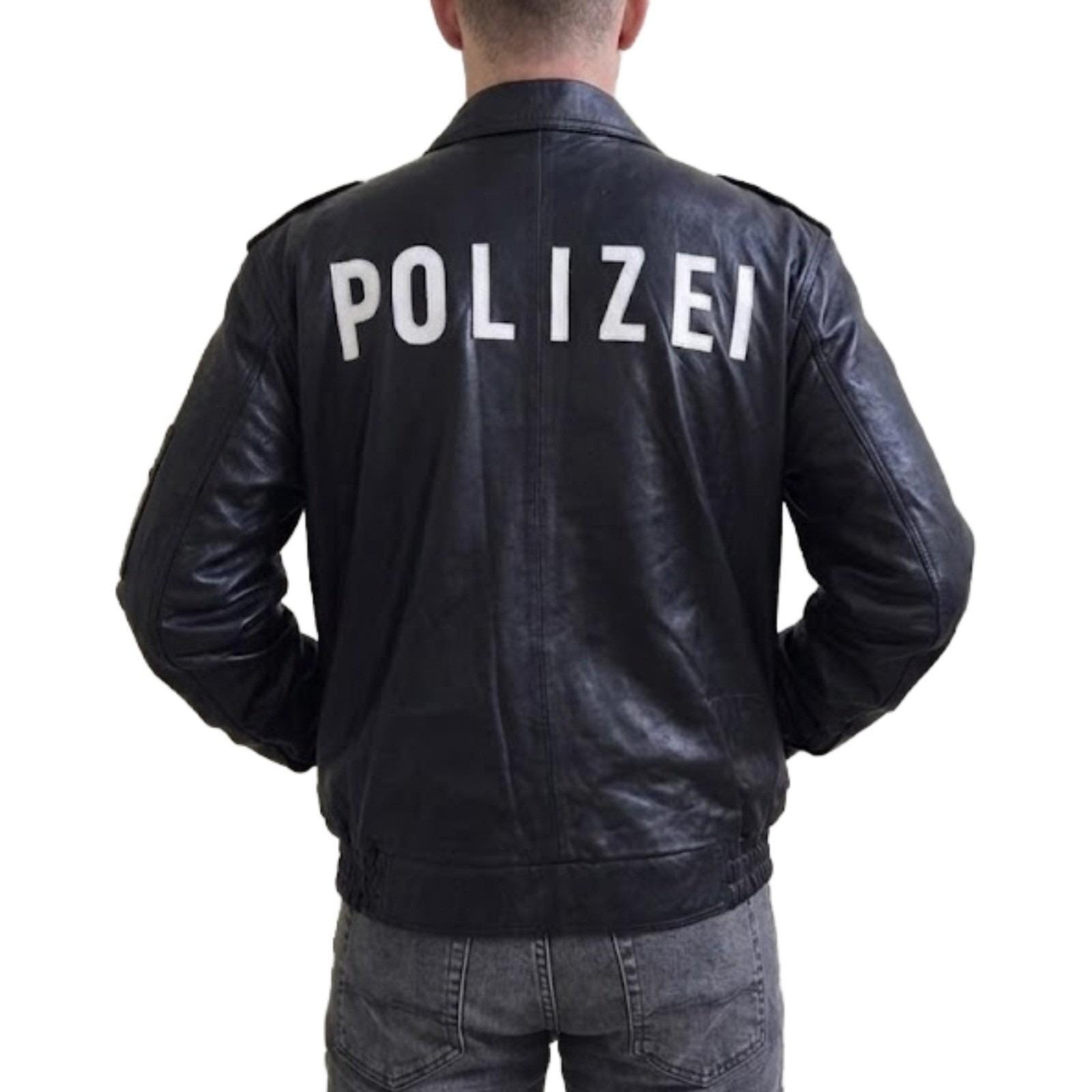 Polizei Leather Jacket - Etsy