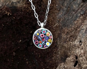 AMV Antica Murrina Veneziana Murano Glass Millefiori Multicolor