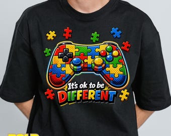 Autism Awareness PNG Gamer Video Game Design for Men Kids Boys (Digital Download)