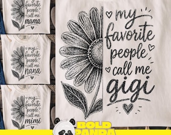 Personalized Grandma Patchwork PNG | My Favorite People Call Me Grandma | Custom Kids Names Nana Mimi Gigi Gift | Mother’s Day