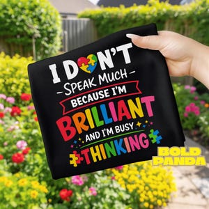 I Don’t Speak Much PNG Brilliant Autism Awareness Design (Digital Download)